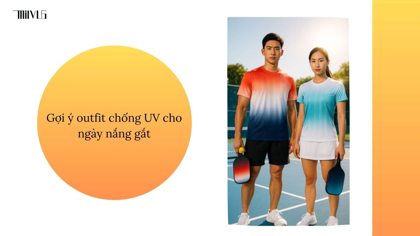 Quần áo pickleball vải chống tia UV