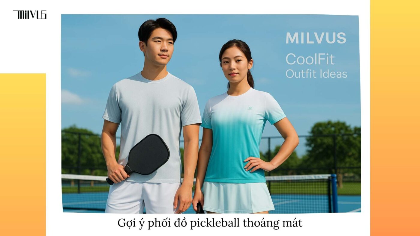 Outfit pickleball chất liệu thoát mồ hôi nhanh