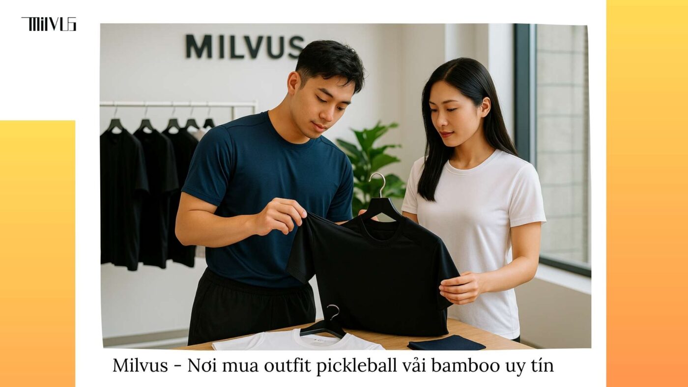 Outfit pickleball vải bamboo pha spandex