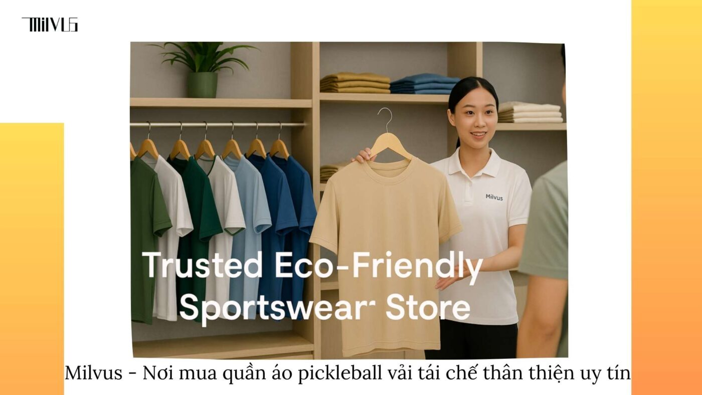Quần áo pickleball vải tái chế thân thiện