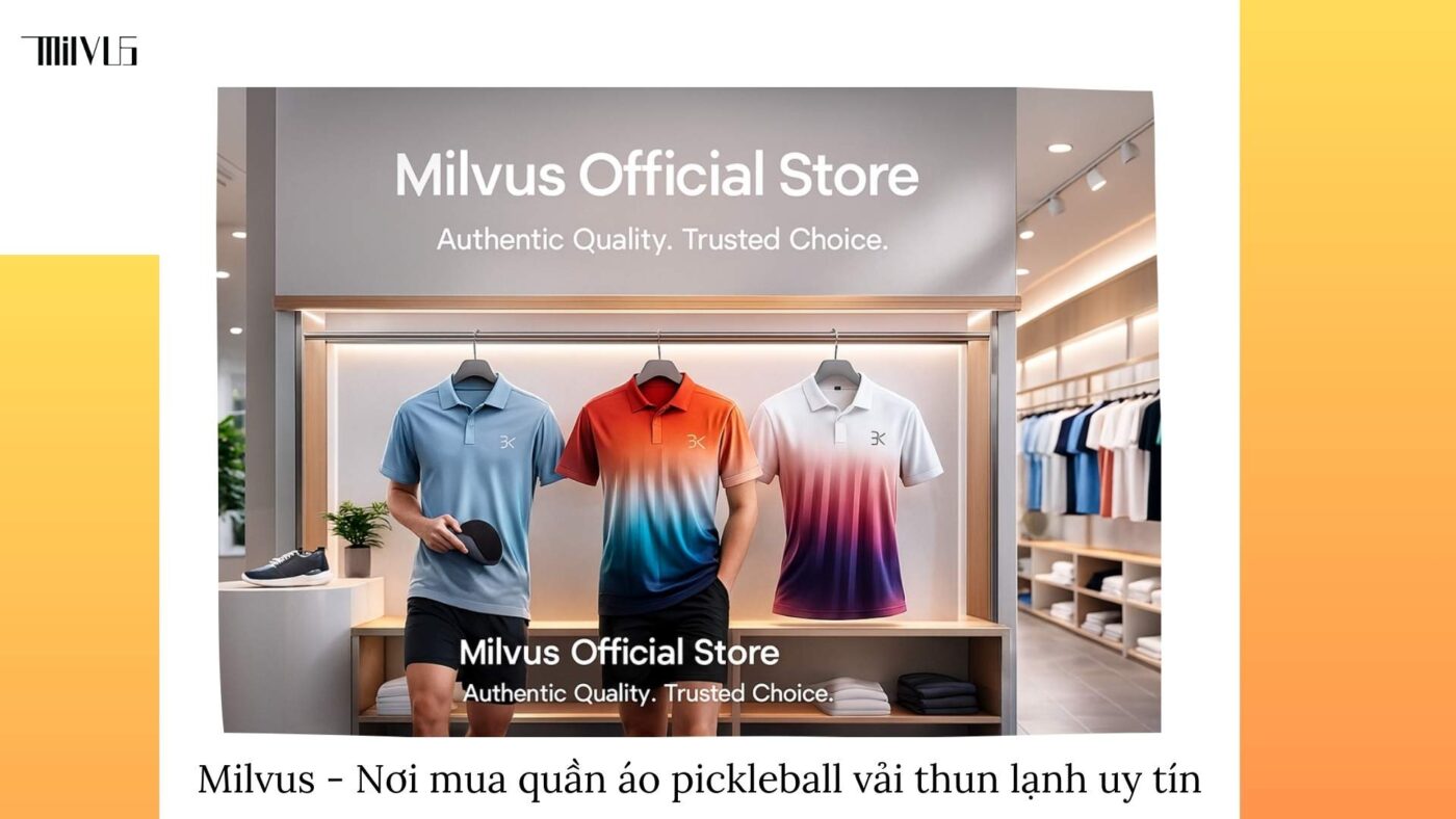 Quần áo pickleball vải thun lạnh co giãn 2 chiều