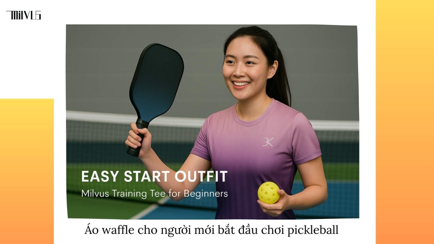 Outfit pickleball chất liệu waffle thoáng khí