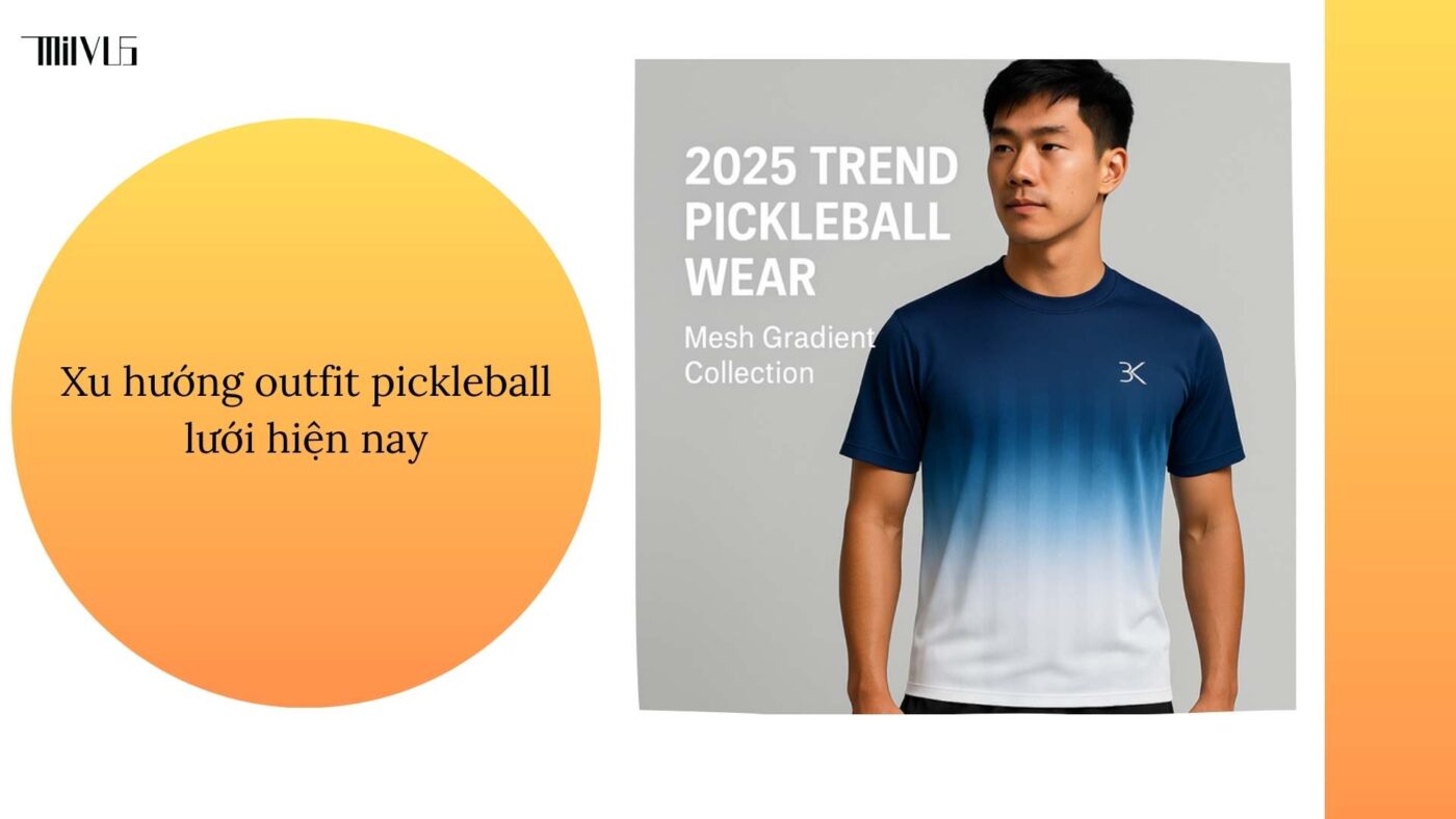 Outfit pickleball chất liệu lưới thể thao hiện đại