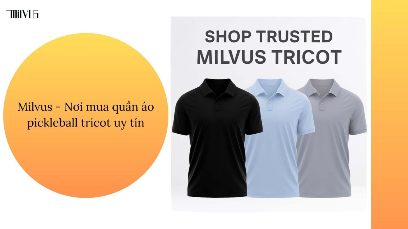 Quần áo pickleball vải tricot bền đẹp