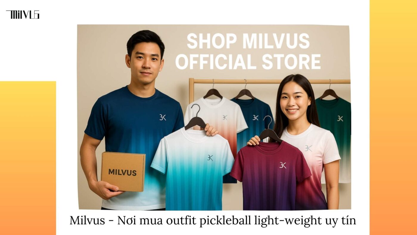 Outfit pickleball chất liệu light-weight tiện di chuyển
