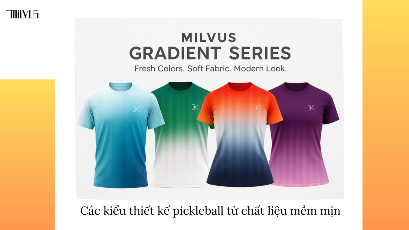 Quần áo pickleball vải mềm mịn thân thiện da