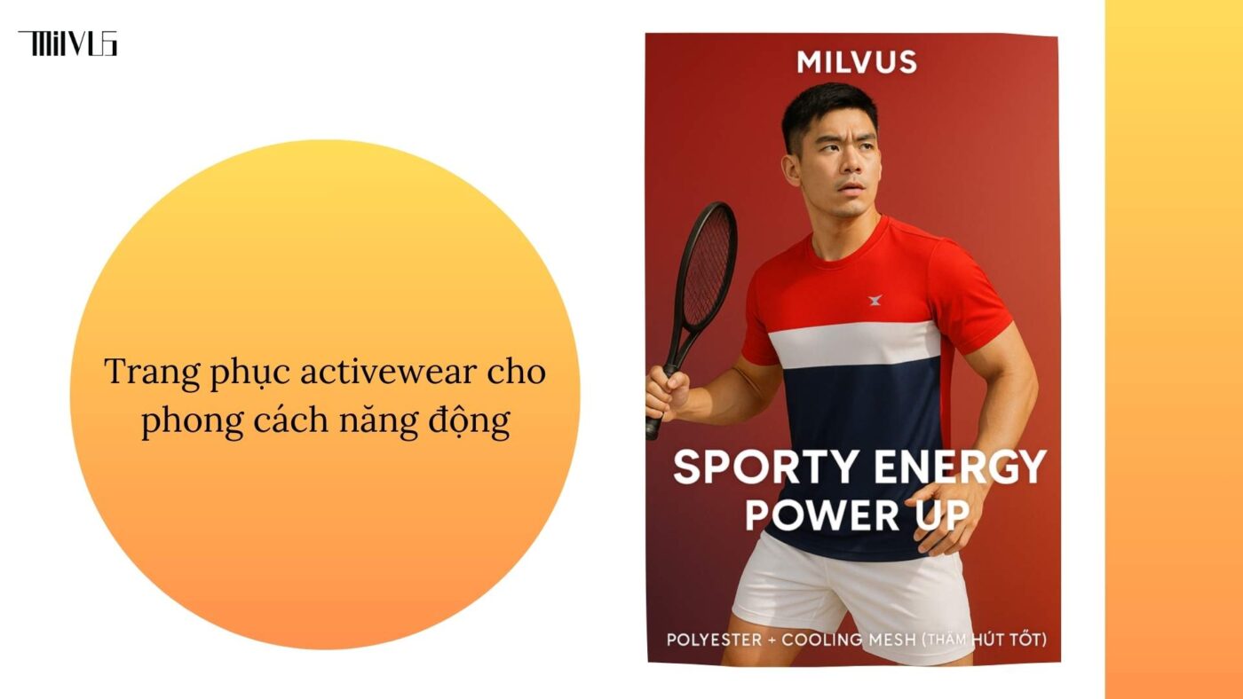 Quần áo pickleball dáng activewear hiện đại