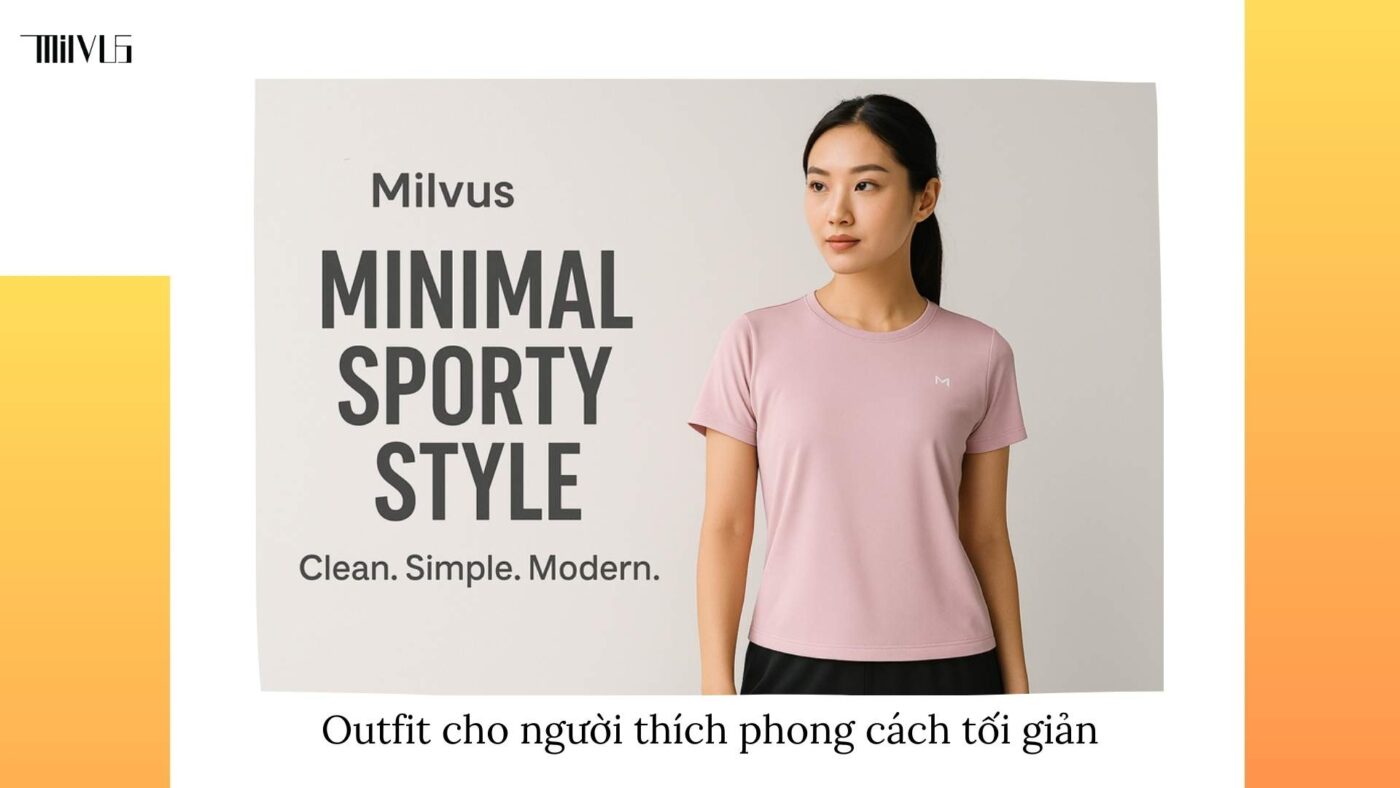 Outfit pickleball dáng sporty chic