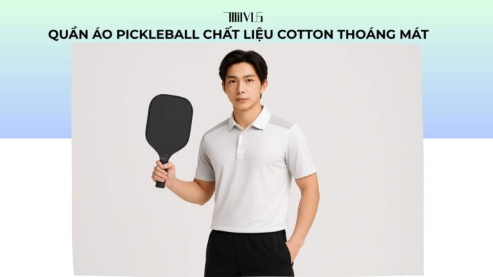 Quần áo pickleball chất liệu cotton thoáng mát