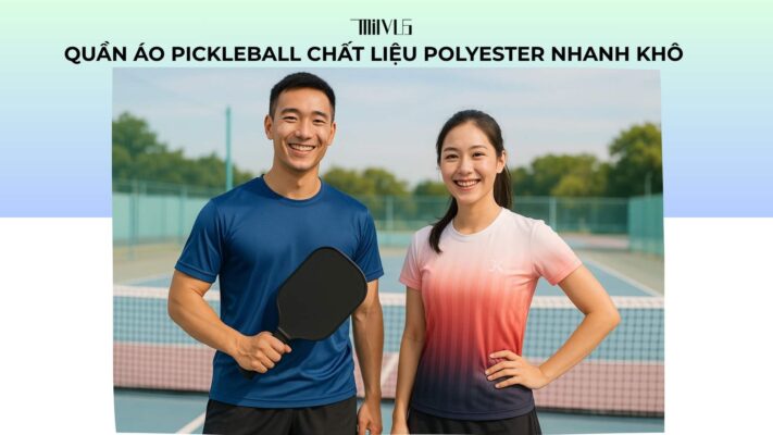Quần áo pickleball chất liệu polyester nhanh khô