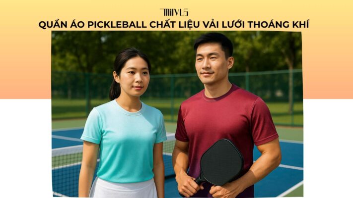 Quần áo pickleball chất liệu vải lưới thoáng khí