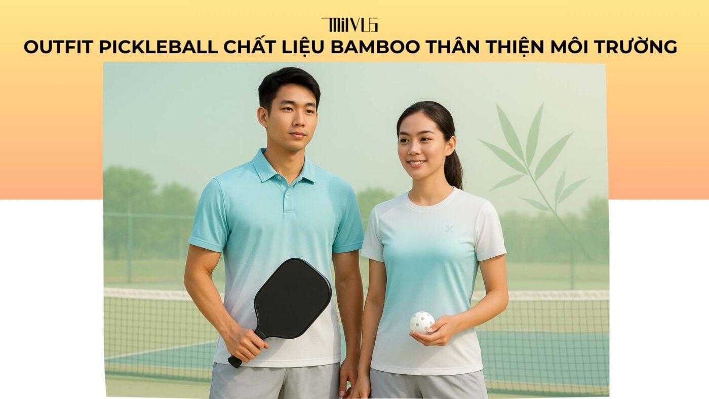 Outfit pickleball chất liệu bamboo thân thiện môi trường