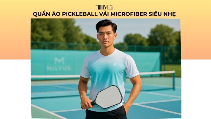 Quần áo pickleball vải microfiber siêu nhẹ