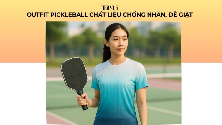 Outfit pickleball chất liệu chống nhăn dễ giặt