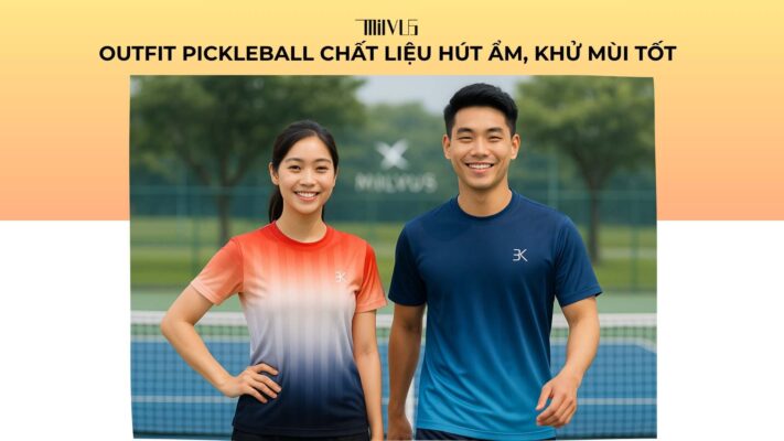 Outfit pickleball chất liệu hút ẩm khử mùi tốt