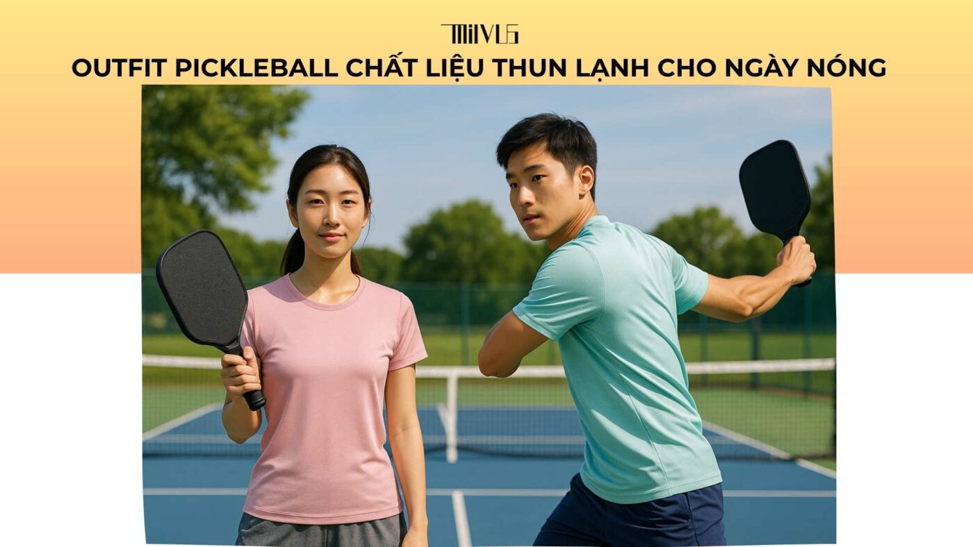 Outfit pickleball chất liệu thun lạnh cho ngày nóng