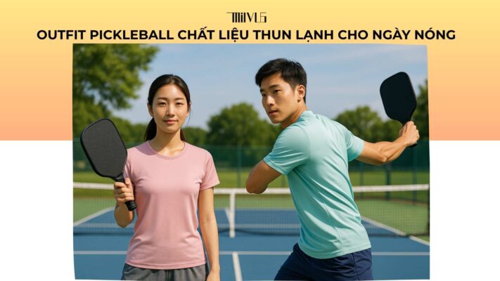 Outfit pickleball chất liệu thun lạnh cho ngày nóng