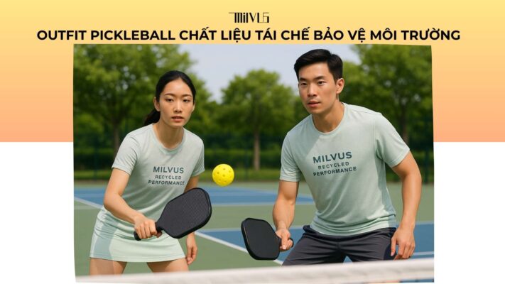 Outfit pickleball chất liệu tái chế bảo vệ môi trường