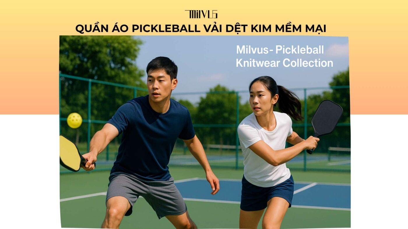 Quần áo pickleball vải dệt kim mềm mại