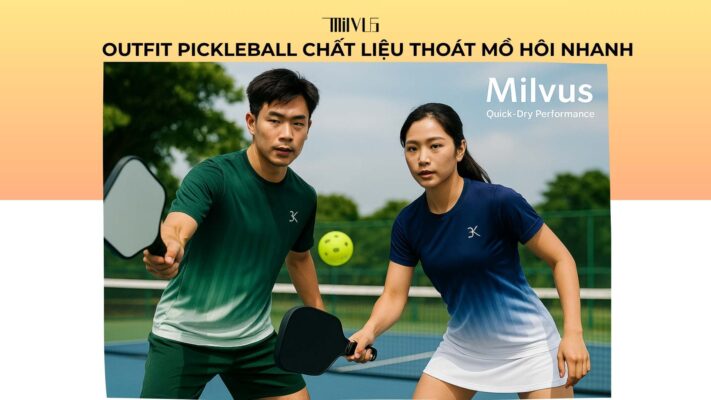 Outfit pickleball chất liệu thoát mồ hôi nhanh