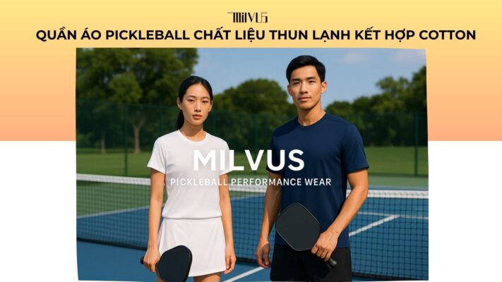 Quần áo pickleball chất liệu thun lạnh kết hợp cotton