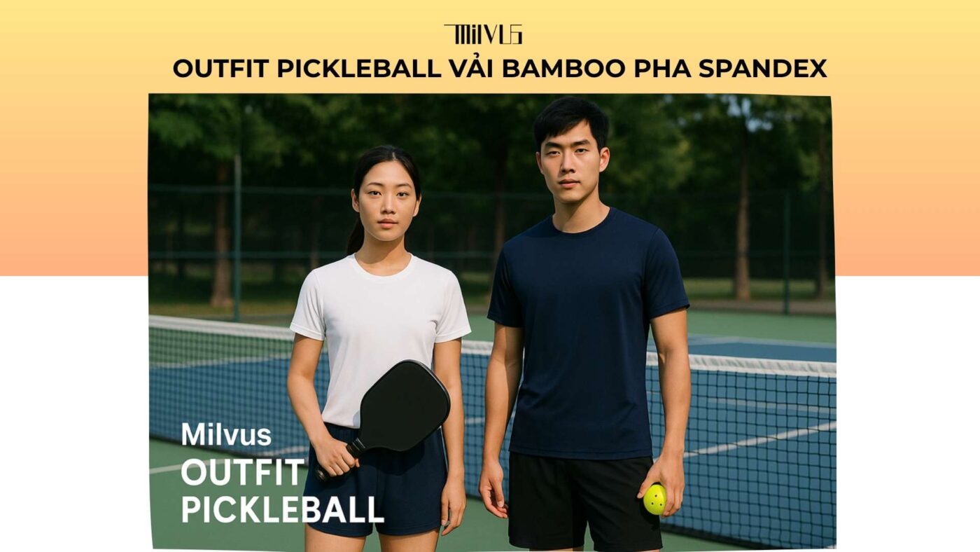 Outfit pickleball vải bamboo pha spandex