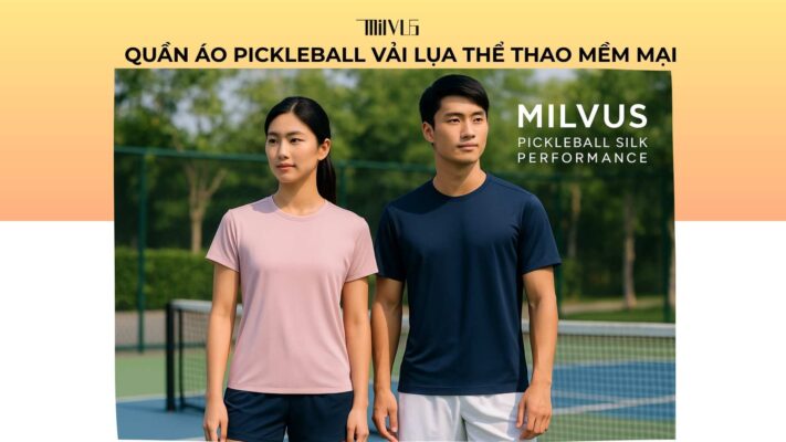 Quần áo pickleball vải lụa thể thao mềm mại