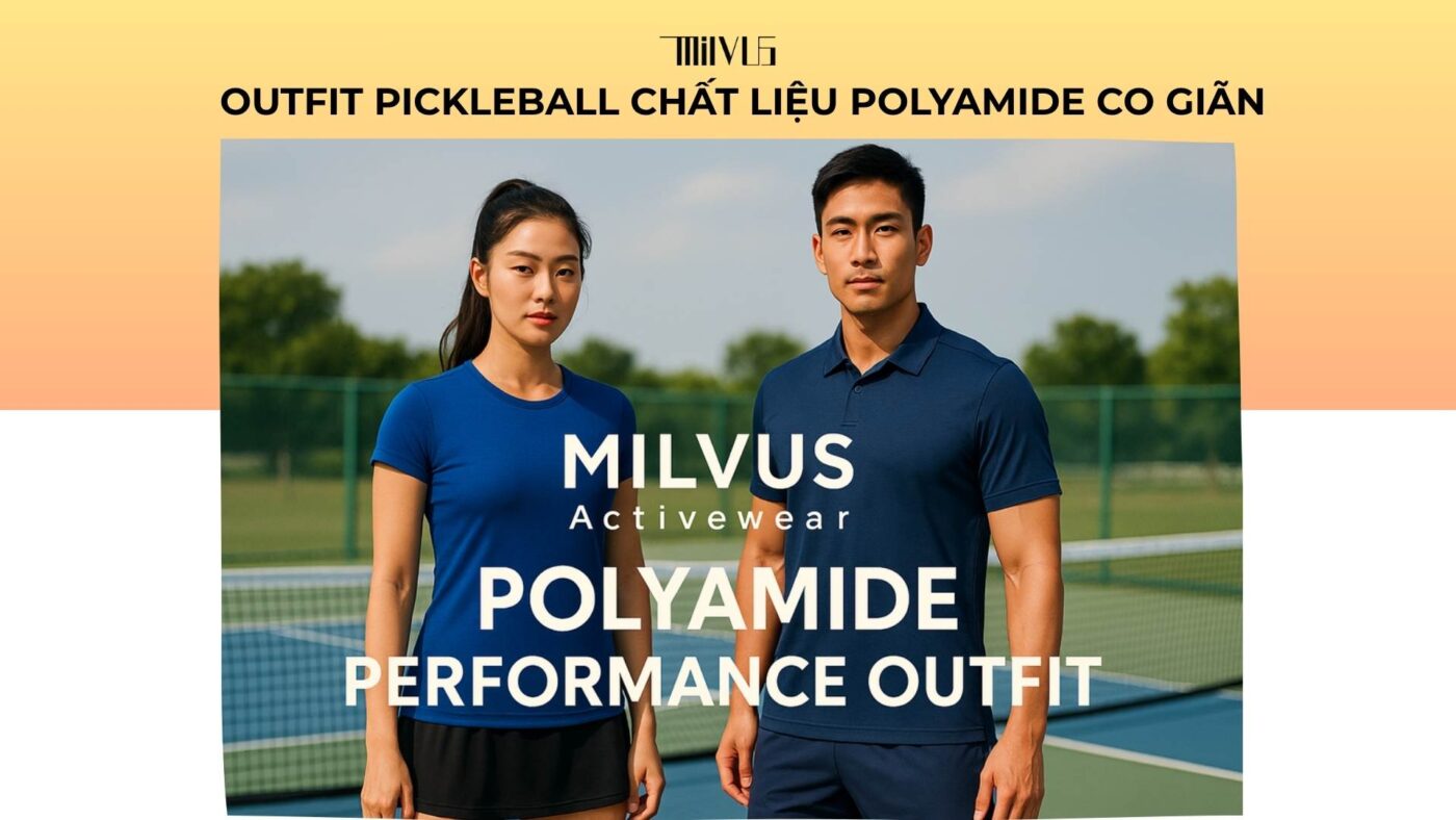 Outfit pickleball chất liệu polyamide co giãn