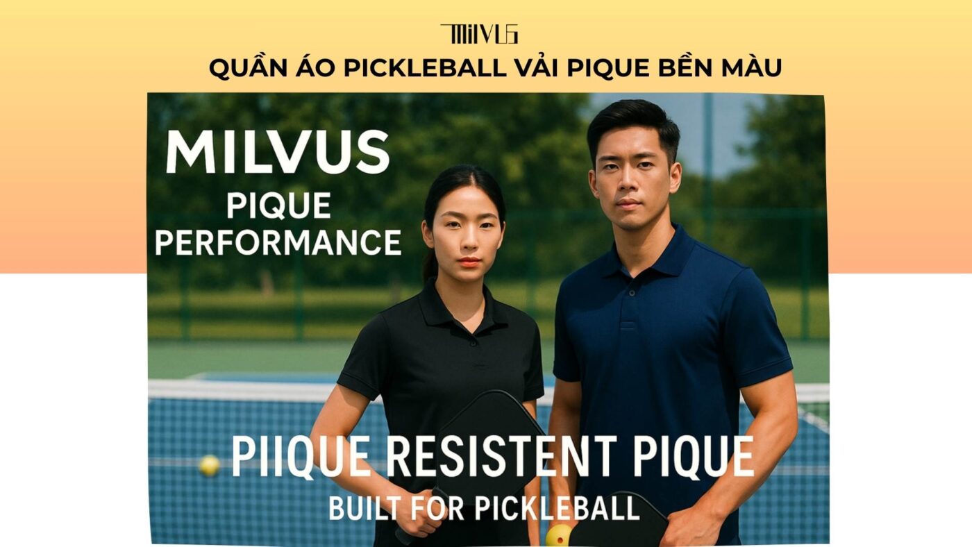 Quần áo pickleball vải pique bền màu