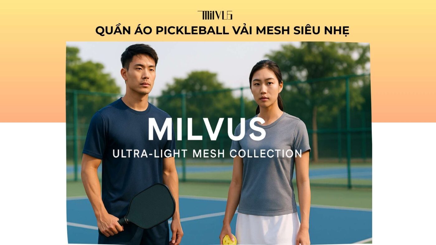 Quần áo pickleball vải mesh siêu nhẹ