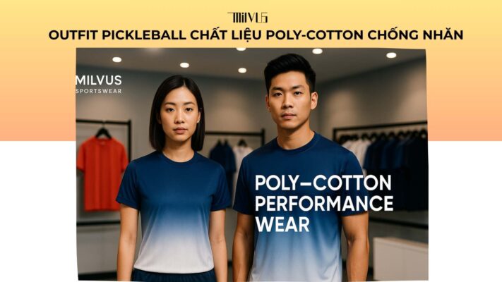 Outfit pickleball chất liệu poly-cotton chống nhăn