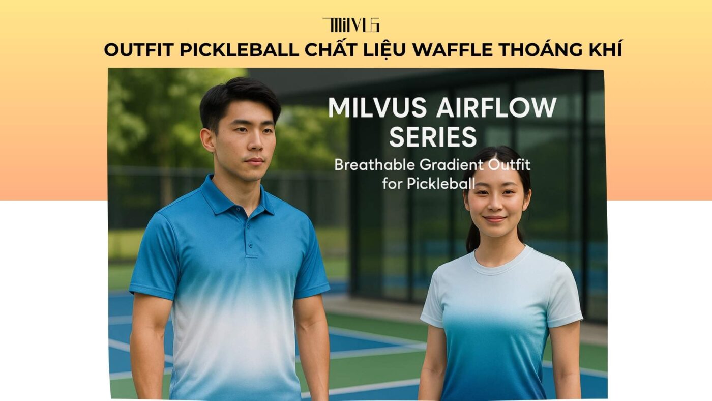 Outfit pickleball chất liệu waffle thoáng khí