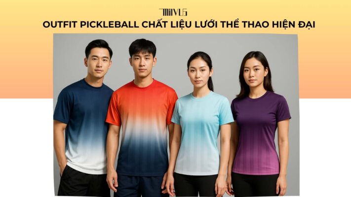 Outfit pickleball chất liệu lưới thể thao hiện đại