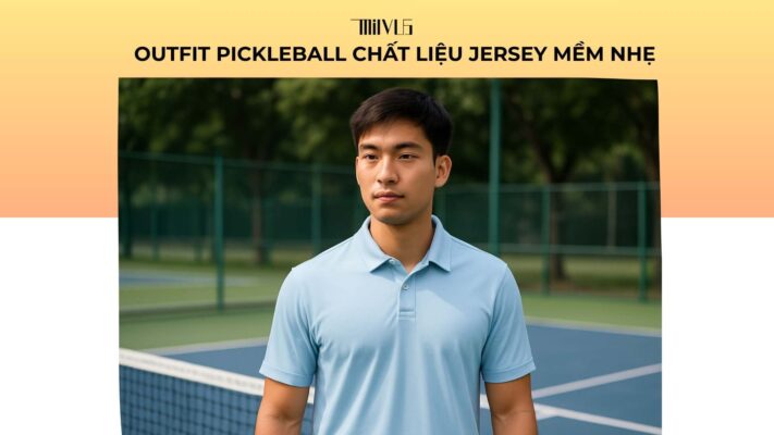 Outfit pickleball chất liệu jersey mềm nhẹ