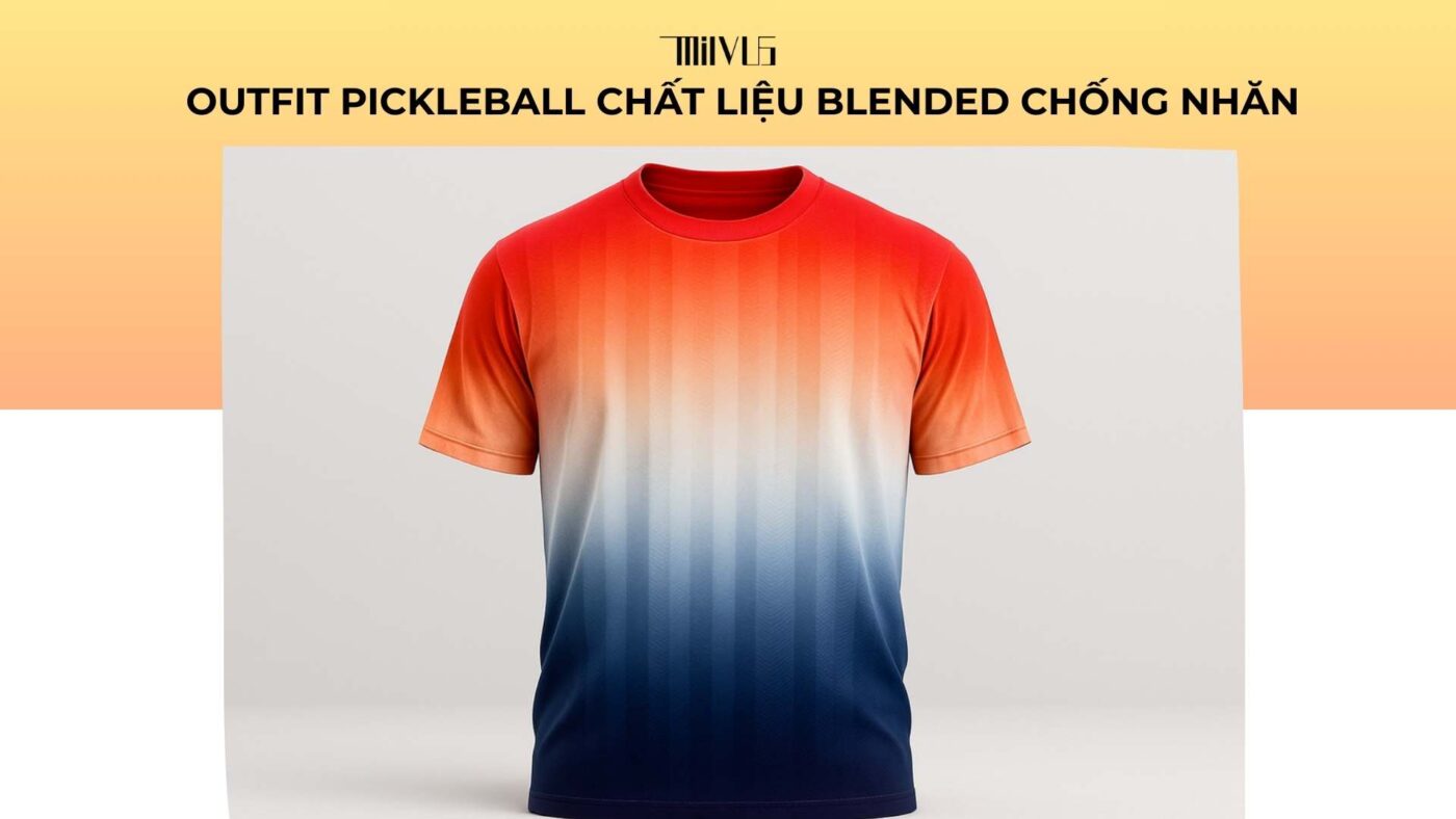 Outfit pickleball chất liệu blended chống nhăn