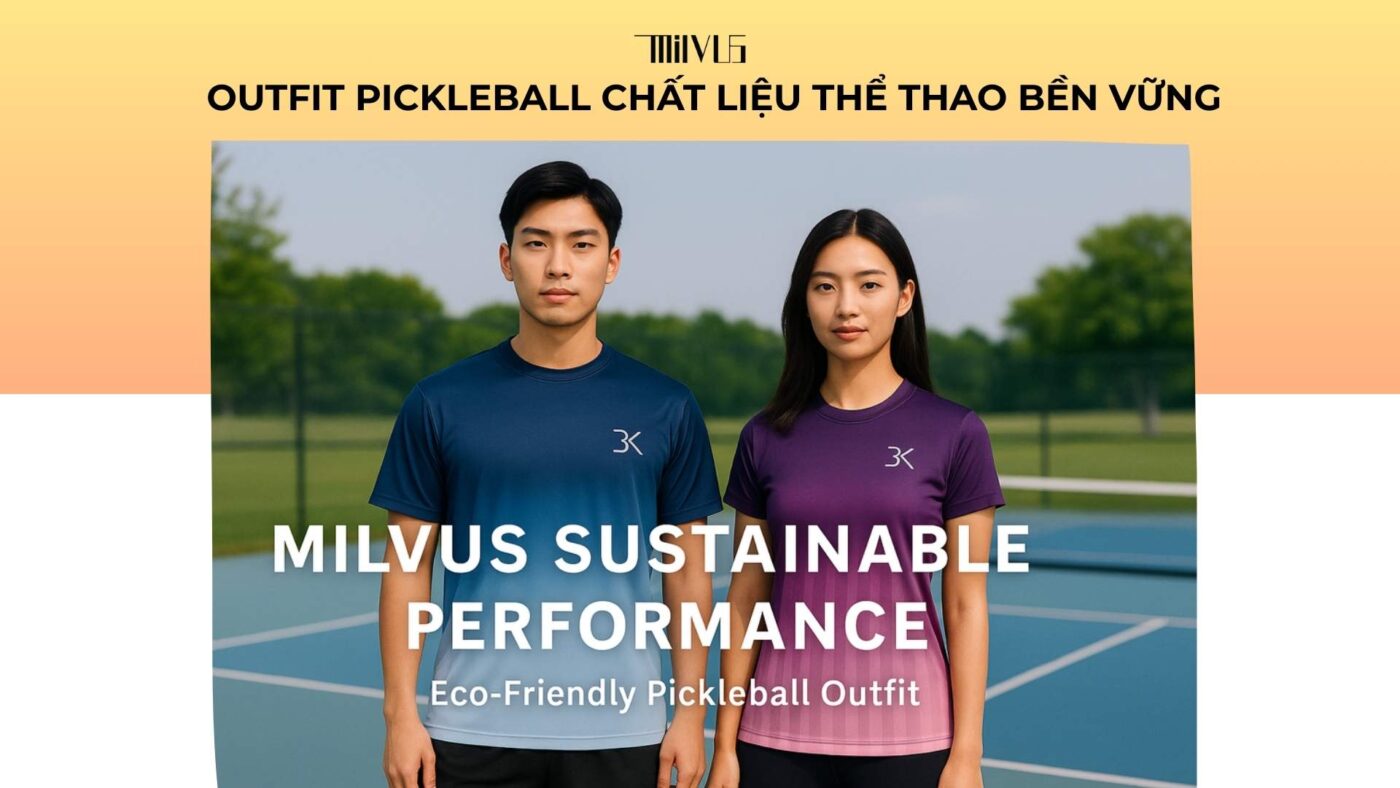 Outfit pickleball chất liệu thể thao bền vững