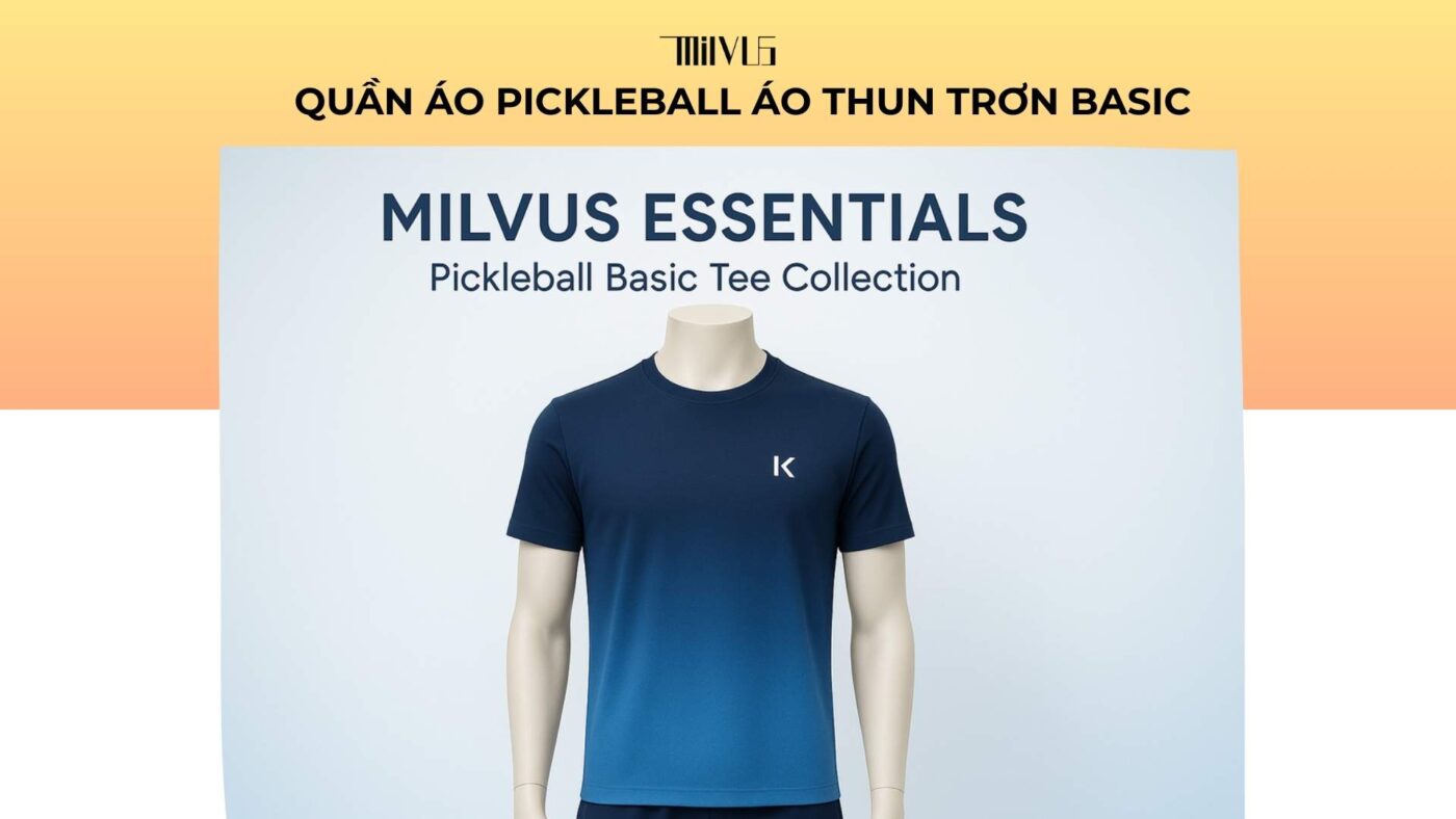 Quần áo pickleball áo thun trơn basic
