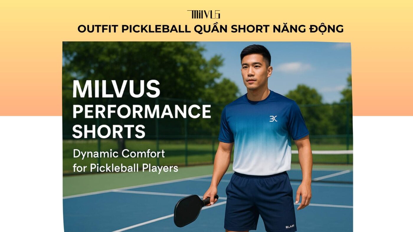 Outfit pickleball quần short năng động