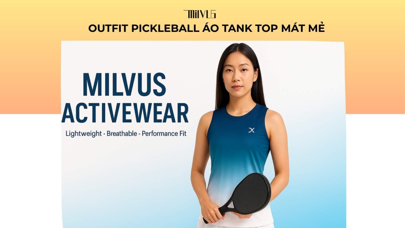 Outfit pickleball áo tank top mát mẻ