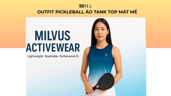 Outfit pickleball áo tank top mát mẻ