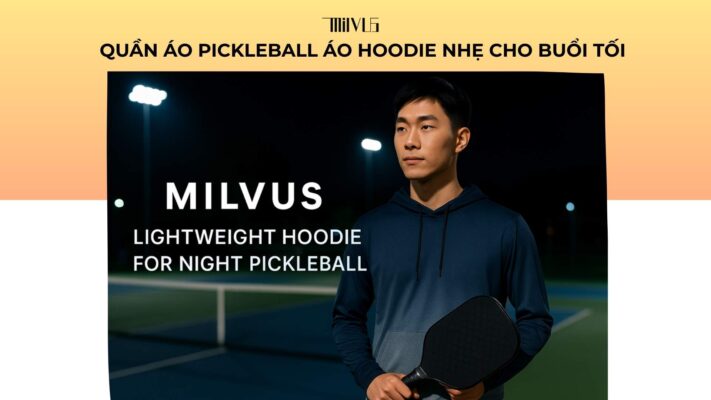 Quần áo pickleball áo hoodie nhẹ cho buổi tối
