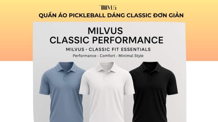 Quần áo pickleball dáng classic đơn giản