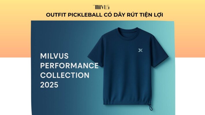 Outfit pickleball có dây rút tiện lợi