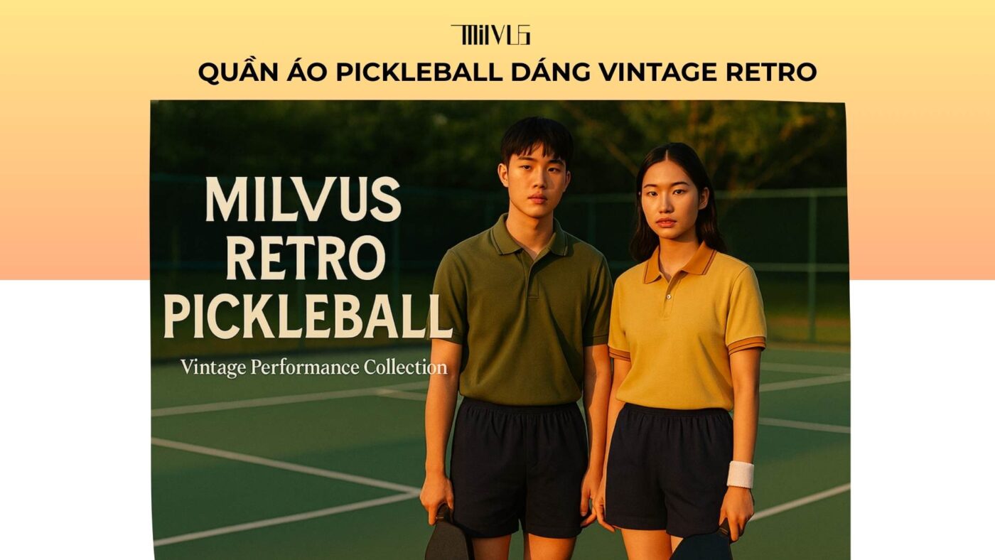 Quần áo pickleball dáng vintage retro
