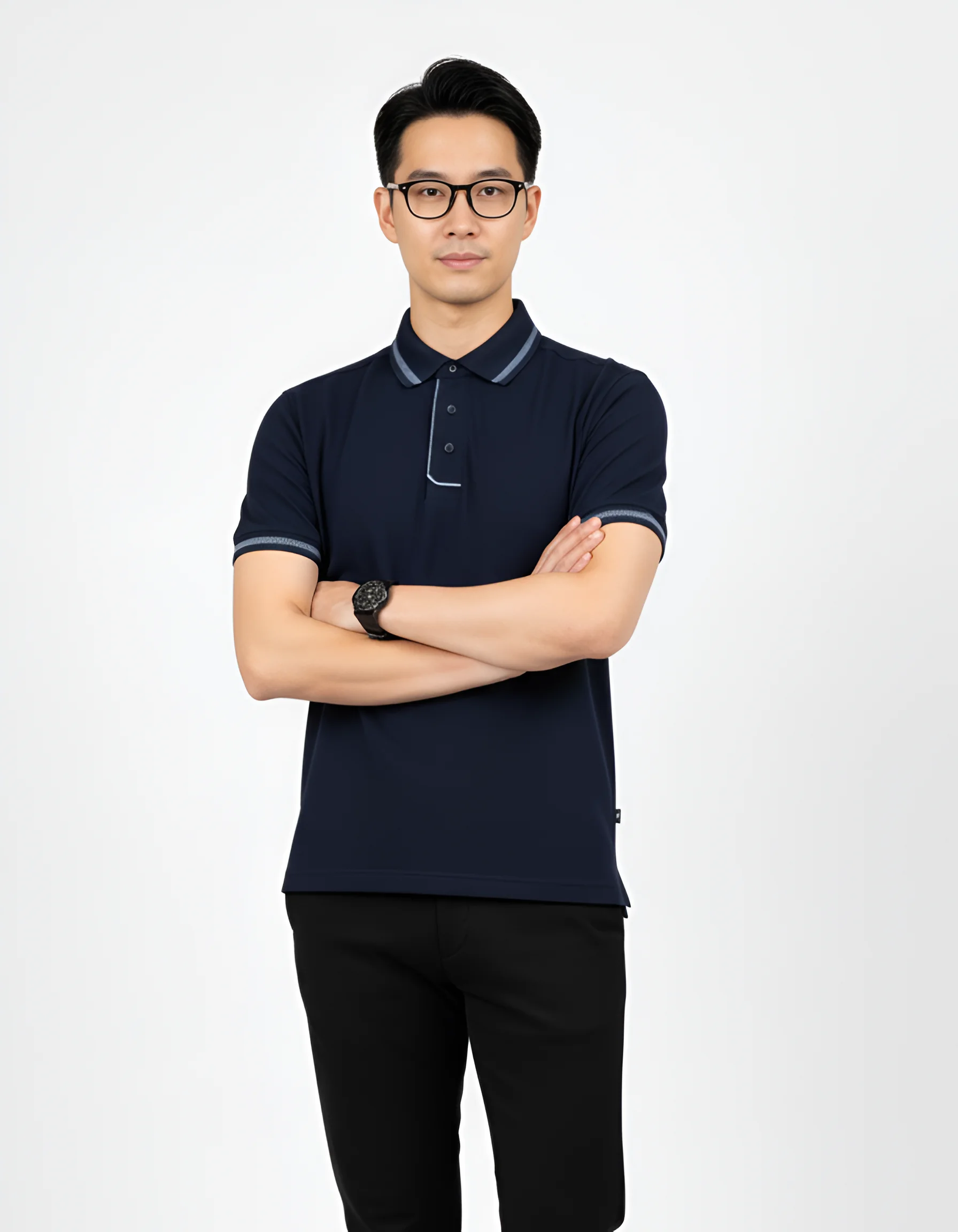 Áo Polo Nam Classic Calen Royal Piqué - Ảnh 3