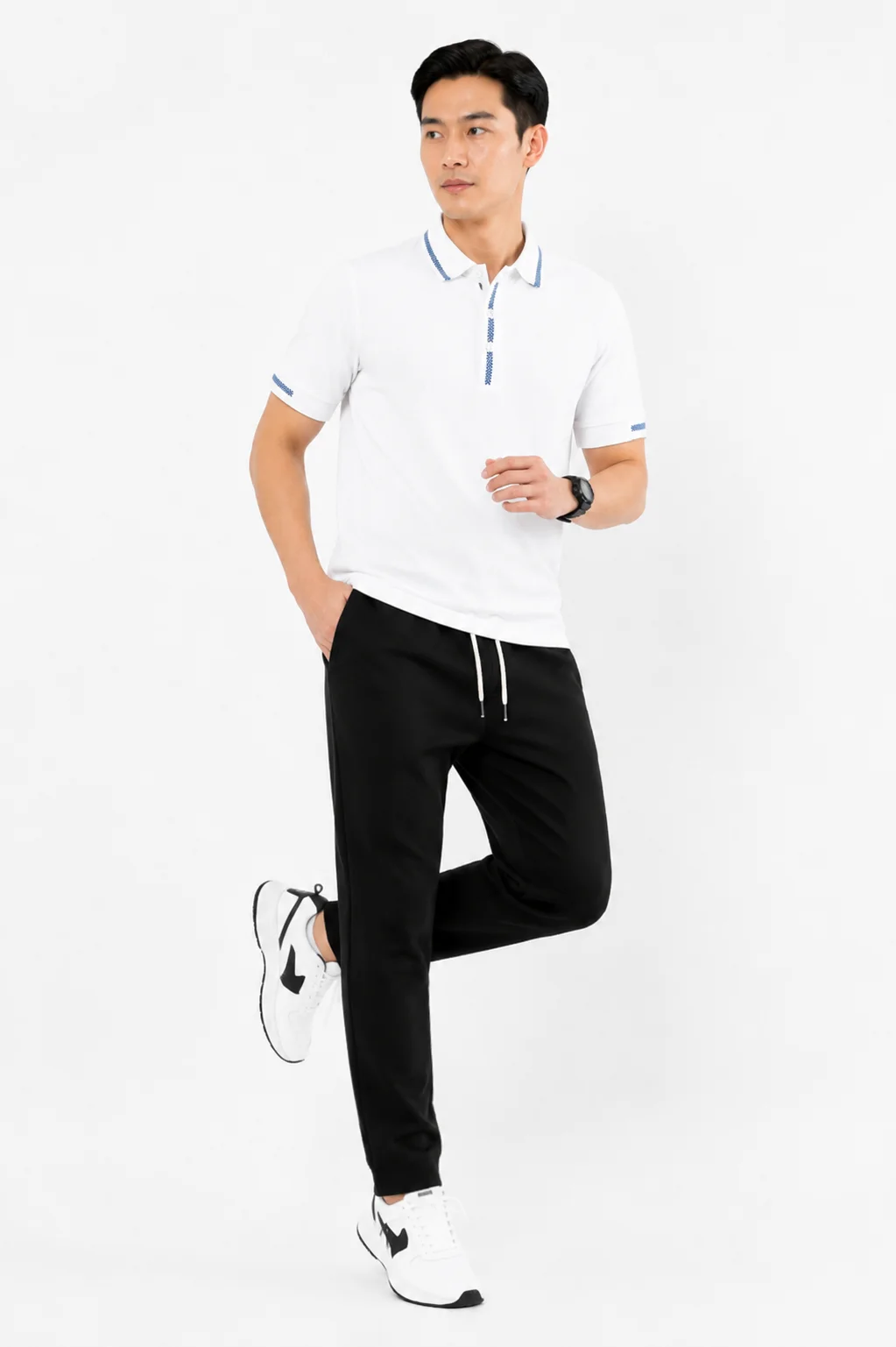 Áo Polo Thể Thao Nam Velocity Rally Micro Grid Air BLUEKITE Chính Hãng - Ảnh 3