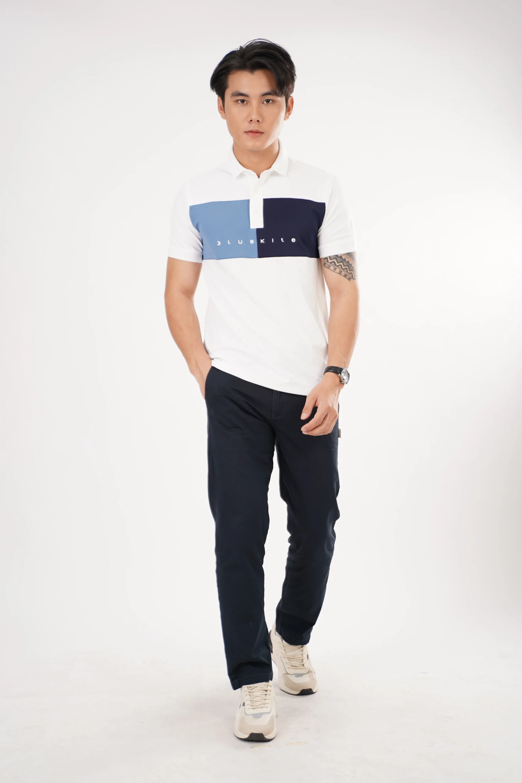 Áo Polo Nam Công Sở Signature Double Block - Ảnh 2