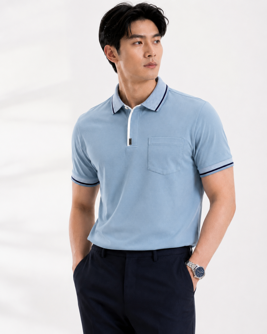 Áo Polo Nam Công Sở Legacy Clinton SoftMesh MILVUS - Ảnh 2