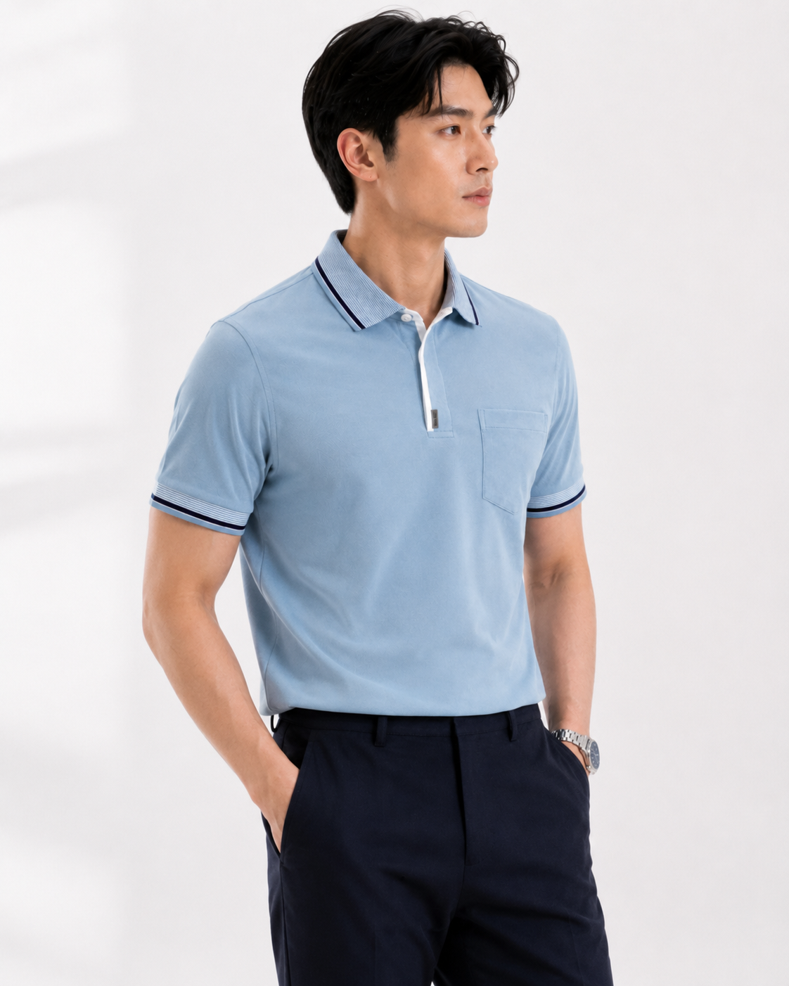 Áo Polo Nam Công Sở Legacy Clinton SoftMesh MILVUS - Ảnh 3