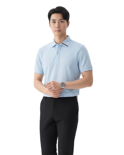 Alternative view of Áo Polo Nam Công Sở Legacy Lincoln Pique Slub MILVUS